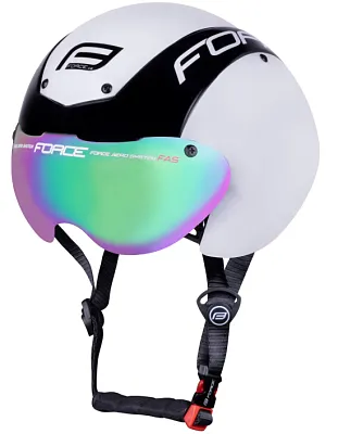 Спортивный шлем FORCE GLOBE Timetrial (L-XL, белый/черный)