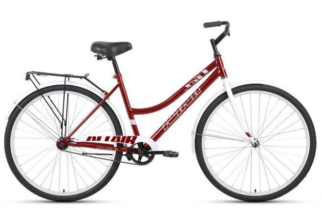 Велосипед ALTAIR City 28 Low 3.0 (19, красный/белый, 2021) RBKT1YN83003