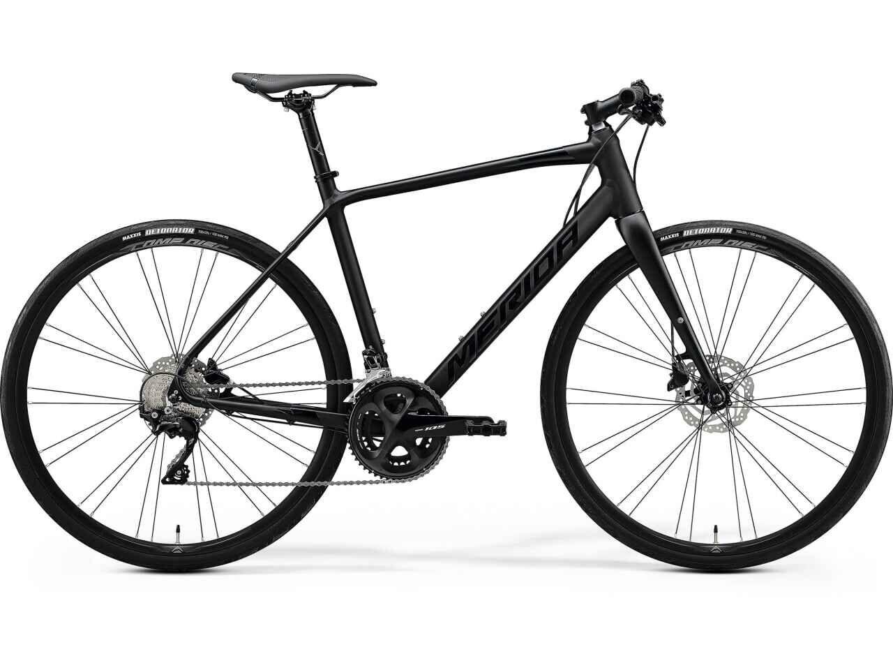Велосипед Merida Speeder 400 (SM/52см, MattBlack/GlossyBlack, 2020)