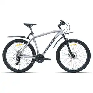 Велосипед Racer XC90 27.5 (20, серебристый, черный логотип, 2026)