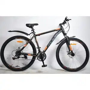 Велосипед Rook MS270D-BK/OG (черный/оранжевый)