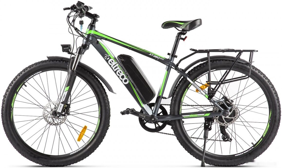 Электровелосипед Eltreco XT 850 New 2020 (серый/синий)