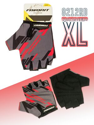 Перчатки велосипедные Favorit XL 24-28 см (8212RD-XL)