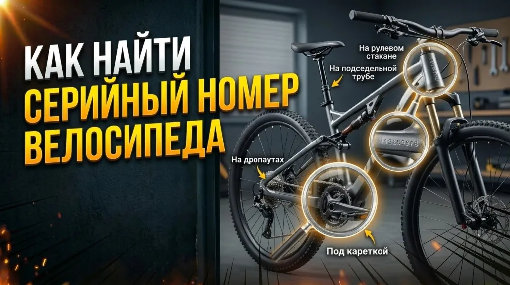 Где искать серийный номер велосипеда
