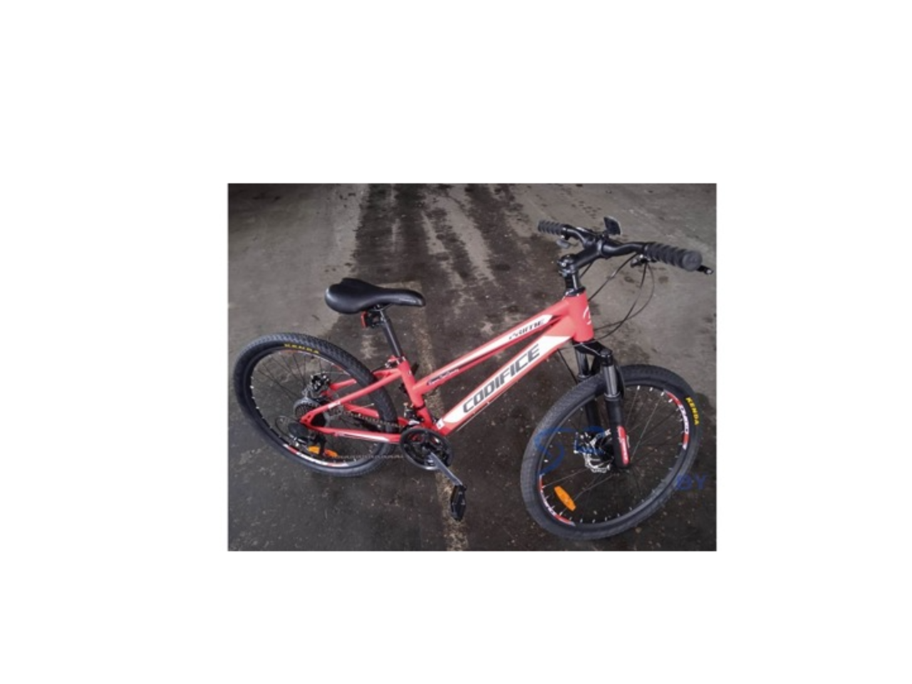 Велосипед Codifice Prime 24 (12, красный/белый, 2021)