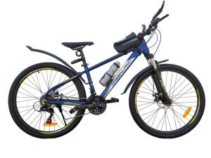 Велосипед GreenLand EVEREST 26 1.0 (16, синий/желтый, 2024)