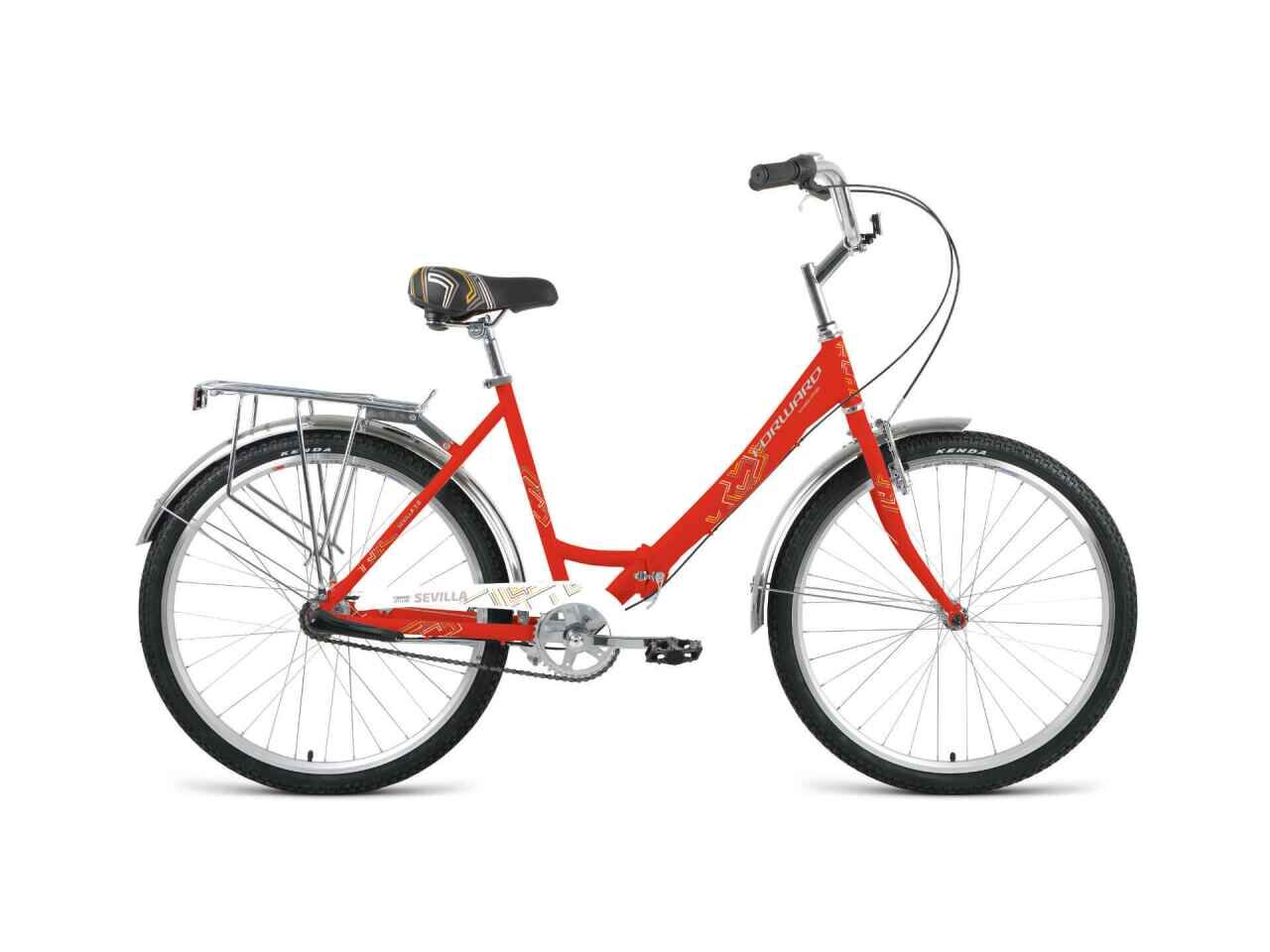 Велосипед Forward Sevilla 26 3.0 (красный матовый/белый, 2022)