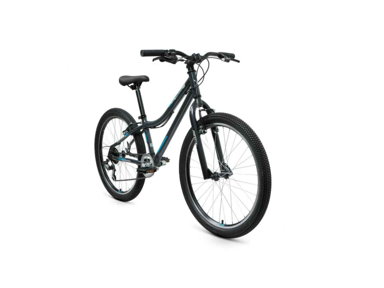 Велосипед Forward Titan 24 1.0 (12, серый/бирюзовый, 2022)