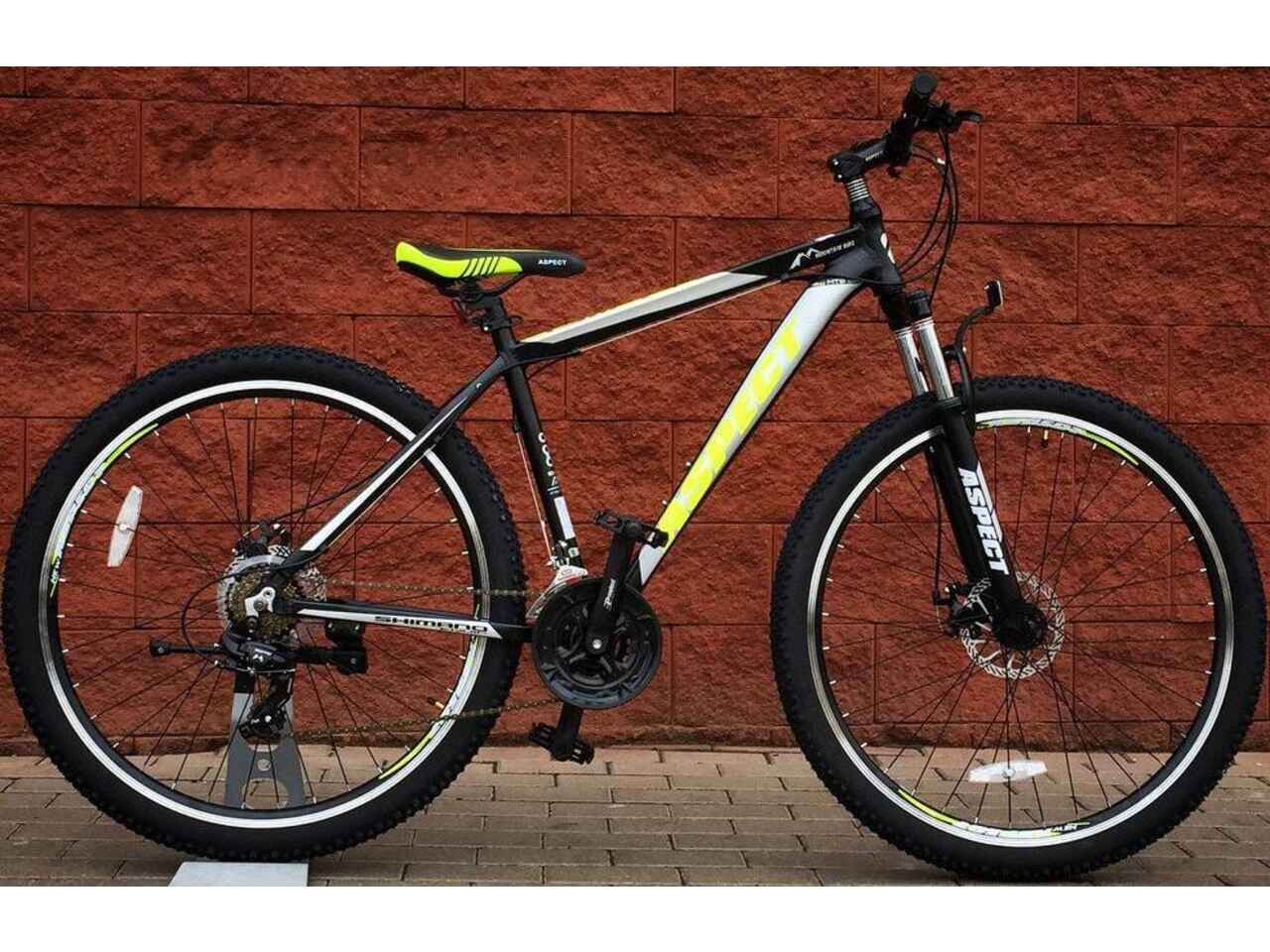 Велосипед Aspect Dream 29 (черный/серый/желтый, 2019)