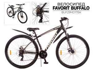 Велосипед Favorit BUFFALO-29MDS, BUF29MD17BK Велосипед Favorit BUFFALO-29MDS, BUF29MD17BK