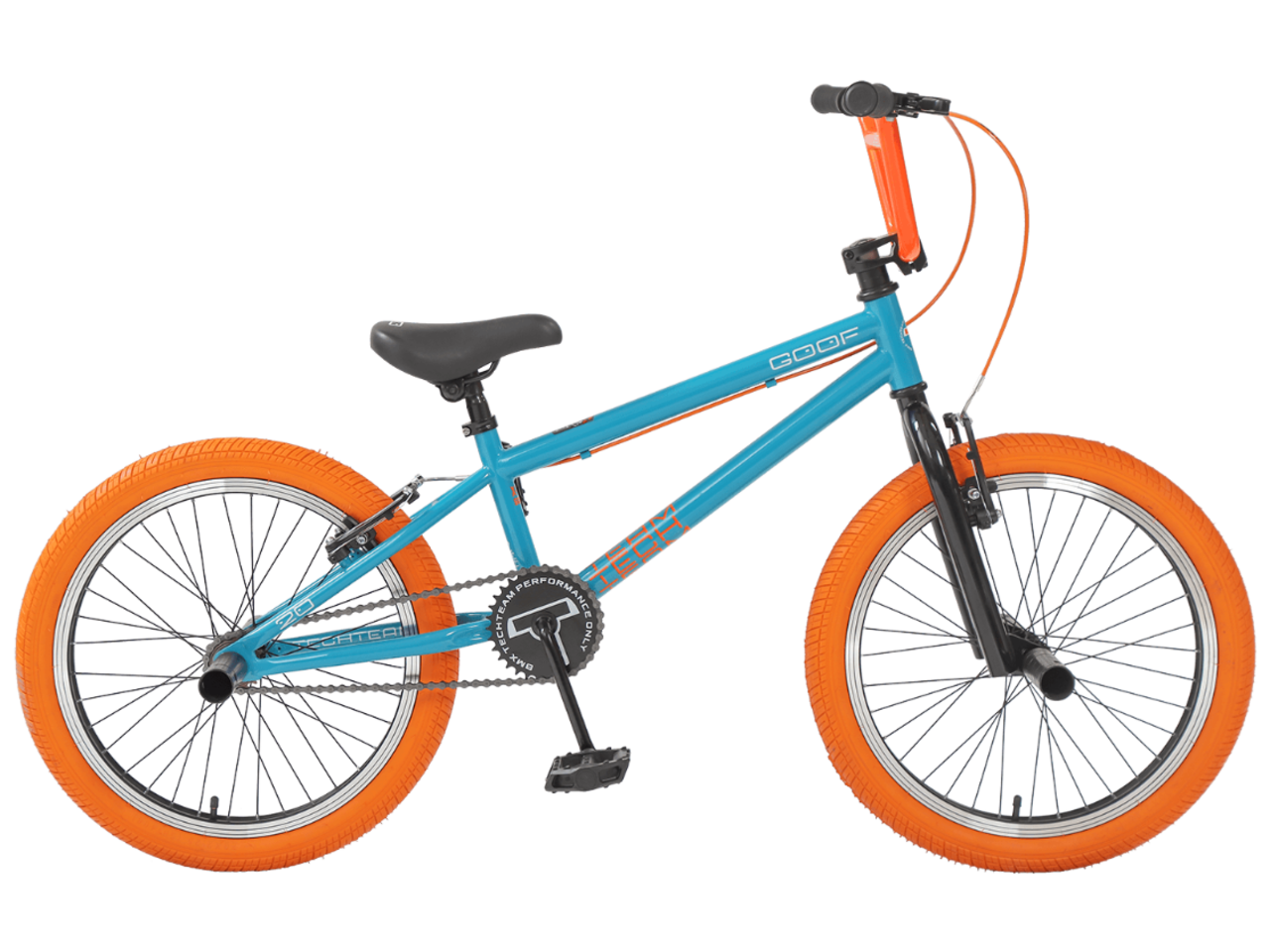 Велосипед Techteam Goof 20 (бирюзовый/оранжевый, 2020)