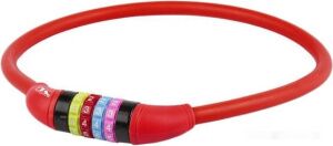 Тросовый велосипедный замок M-Wave DS 12.6.5 S (красный) Тросовый велосипедный замок M-Wave DS 12.6.5 S (красный)