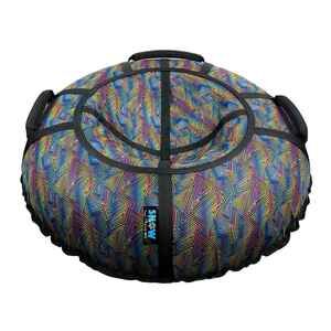 Тюбинг Hubster SnowDream Glamour S Зигзаг 120см во9020-3 (черный)