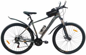 Велосипед GreenLand Oasis 27.5 2.0 (19, серый/оранжевый)
