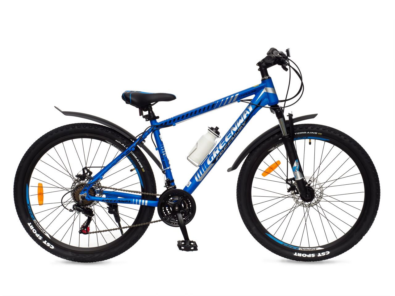 Велосипед Greenway Impulse 27.5 (15.5, синий/серый, 2021)