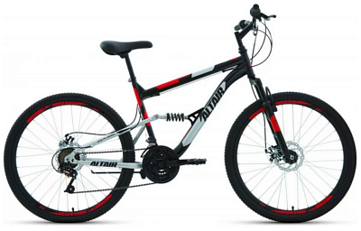 Велосипед ALTAIR MTB FS 26 1.0 р.16 (черный/красный)