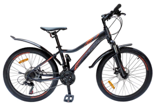 Велосипед GreenLand FORMULA 24 (12, черный/оранжевый) Велосипед GreenLand FORMULA 24 (12, черный/оранжевый)