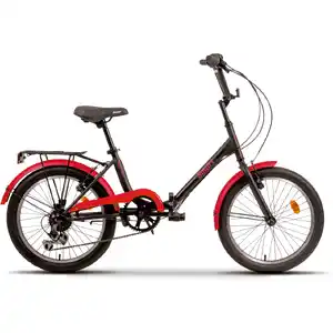 Велосипед Aist Smart 20 2.1 (черный/красный, 2025)