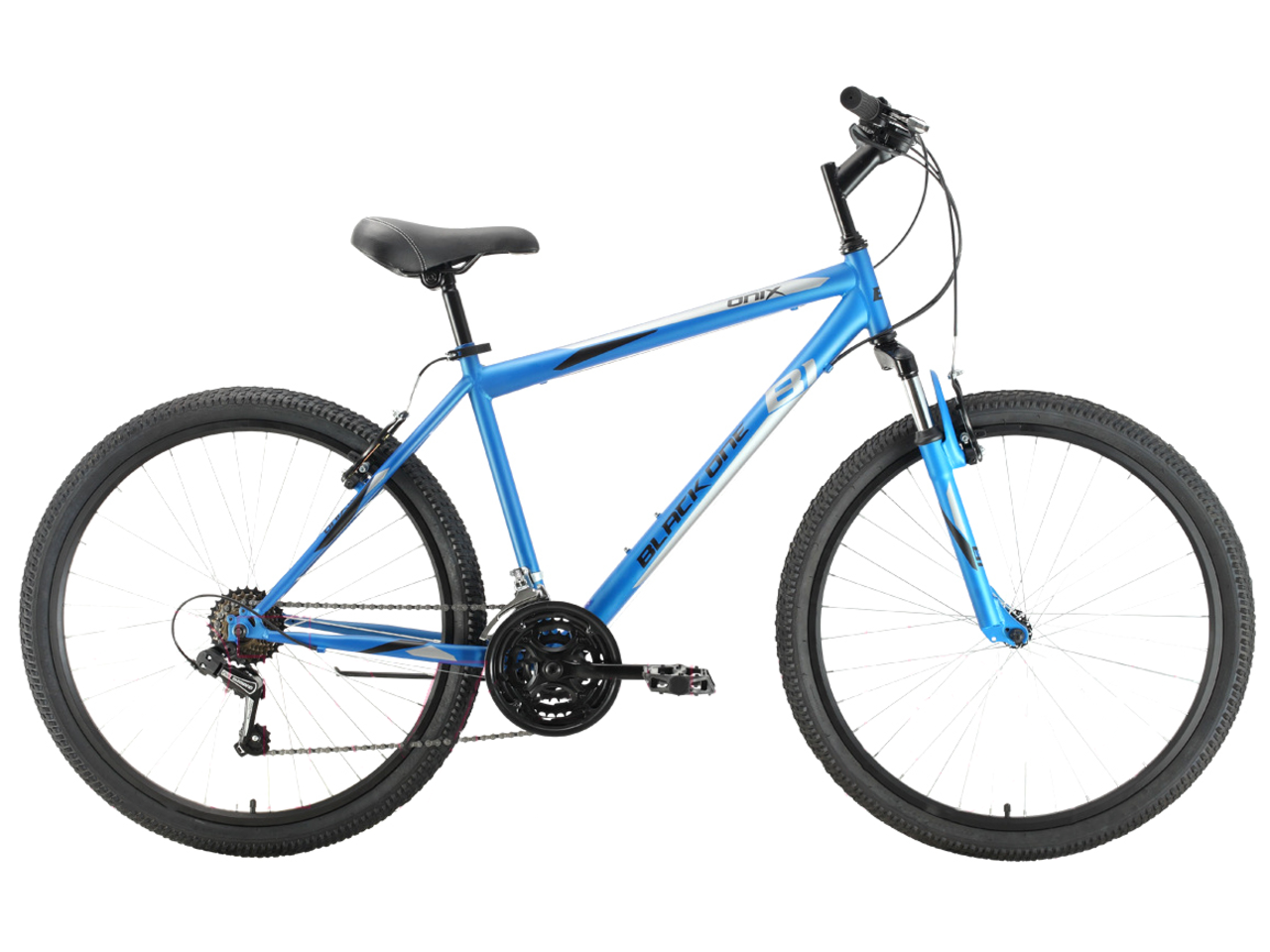 Велосипед Black One Onix 26 (18, голубой/серый/черный, 2021)