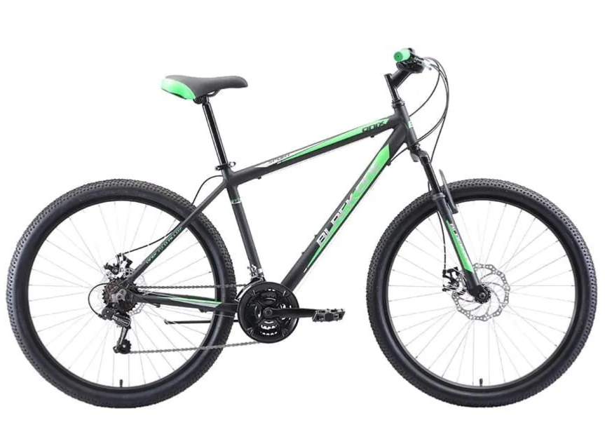 Велосипед Black One Onix 27.5 D Alloy (20, чёрный/зелёный/серый, 2021)