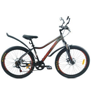 Велосипед GreenLand Demetra 26 7S SUS (16, черный/оранжевый)