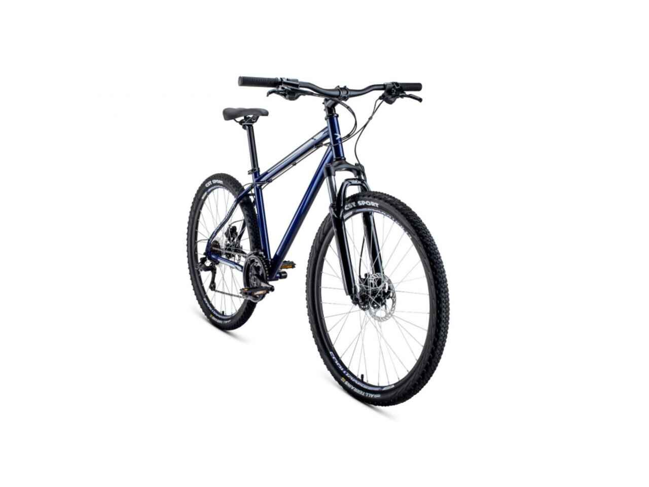 Велосипед Forward Sporting 27.5 3.2 HD (17, синий/серебристый, 2022)