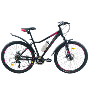 Велосипед GreenLand Sunset 7S 26 (14, черный/розовый)