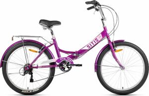Велосипед Sitis Point 7SP 24 (12, фиолетовый/белый/розовый, 2025)