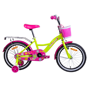 Детский велосипед Aist Lilo 18 (розовый/салатовый, 2021)