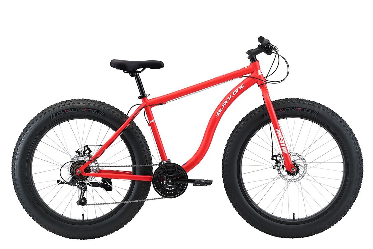Велосипед Black One Monster 26 D (20, красный/белый, 2022)