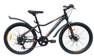 Велосипед GreenLand FORMULA 24 7S (12, черный/оранжевый) Велосипед GreenLand FORMULA 24 7S (12, черный/оранжевый)