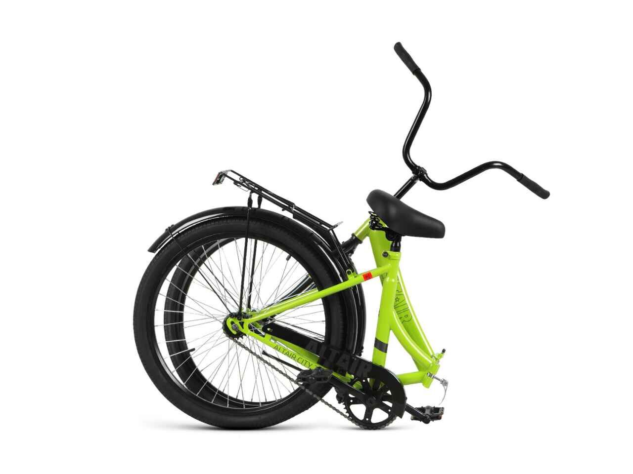 Велосипед ALTAIR City 24 (16, зеленый/серый, 2023)
