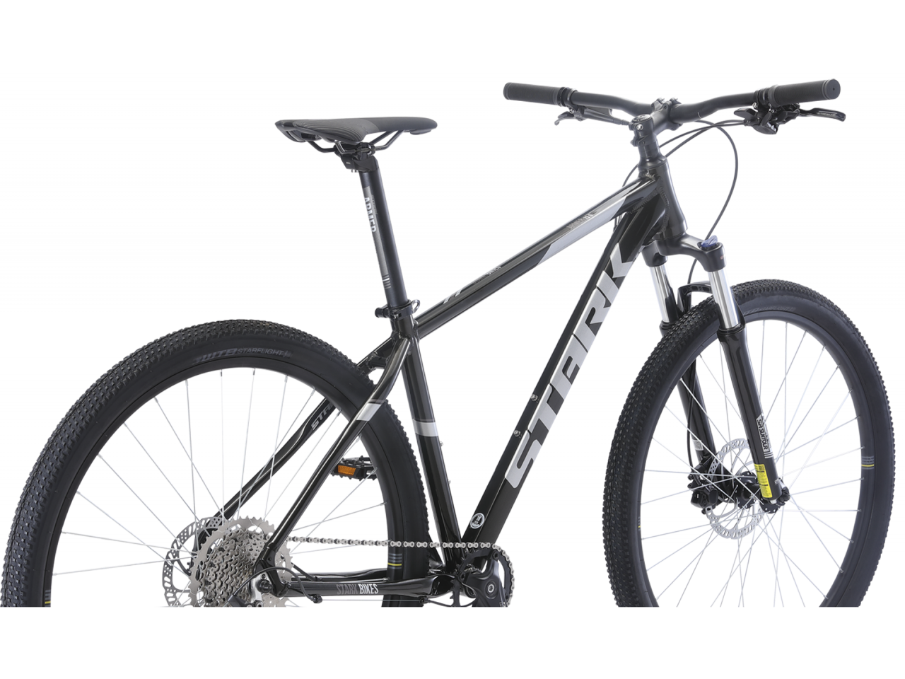 Велосипед Stark Armer 29.6 HD (20, черный/серебристый, 2021)