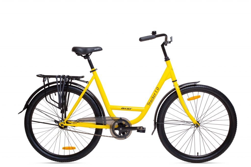 Велосипед Aist Tracker 1.0 (19, желтый, 2022)