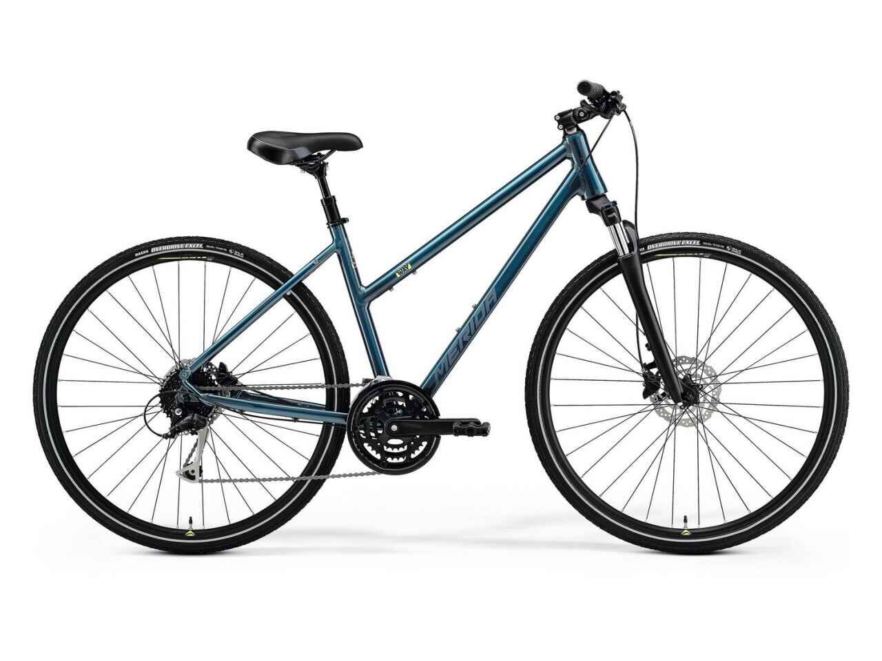 Велосипед Merida Crossway 100 Lady (M/51cm, TealBlue/SilverBlue/Lime, 2021)