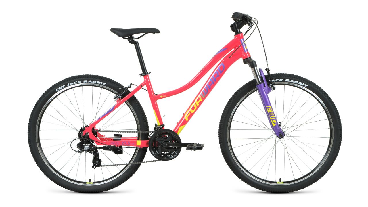 Велосипед Forward Jade 27.5 1.2 (16.5, розовый/желтый, 2021)