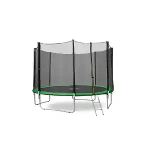 Батут Happy Jump 12ft Pro (374 см) с внешней сеткой и лестницей