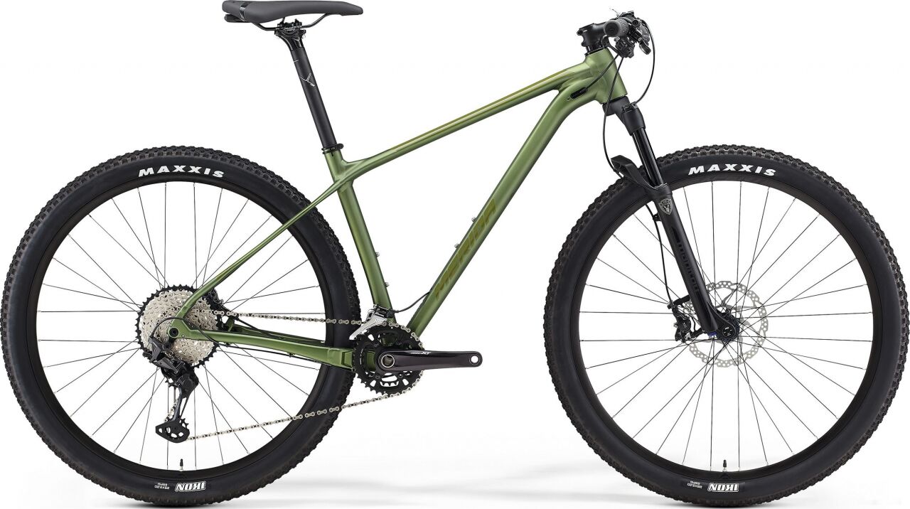 Велосипед Merida Big.Nine 700 S 2021 (матовый зеленый/глянцевый зеленый)