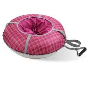 Тюбинг Nika ТБК-П80/В (вишневый в клетку) Тюбинг Nika ТБК-П80/В (вишневый в клетку)