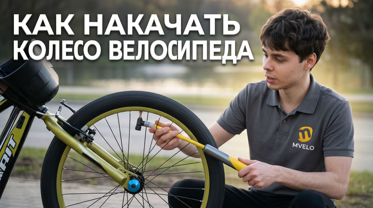 Как накачать колесо на велосипеде