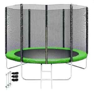 Батут Funfit 8FT (зеленый) BASIC 252 см с лестницей