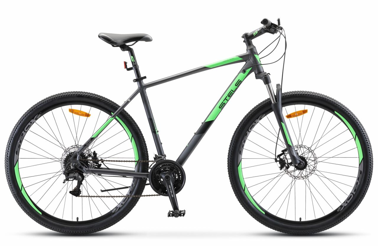 Велосипед Stels Navigator 920 MD 29 V010 (18.5, антрацит/зеленый, 2021)