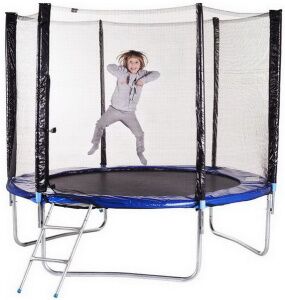 Батут Funfit 252 см - 8ft с внешней защитной сеткой и лестниц Батут Funfit 252 см - 8ft с внешней защитной сеткой и лестниц