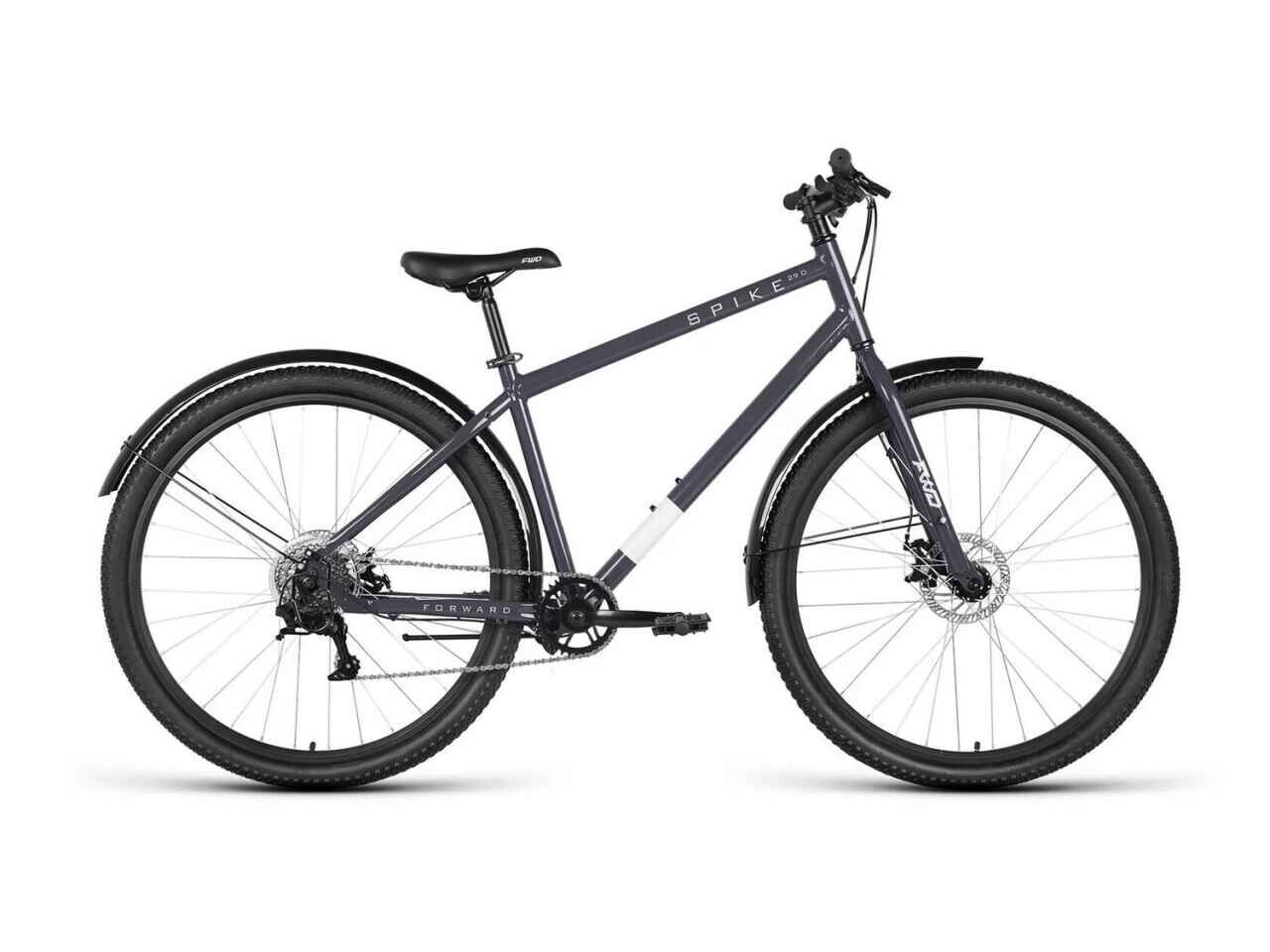Велосипед Forward Spike 27.5 2023 (серый/серебристый)