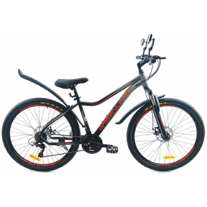 Велосипед GreenLand Demetra 27.5 (16.5, черный/оранжевый) Велосипед GreenLand Demetra 27.5 (16.5, черный/оранжевый)