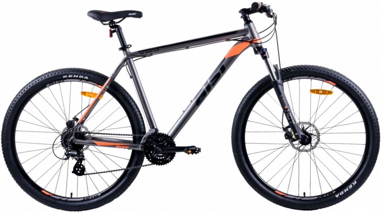 Велосипед Aist Slide 1.0 29 (17.5, серый/оранжевый, 2020)