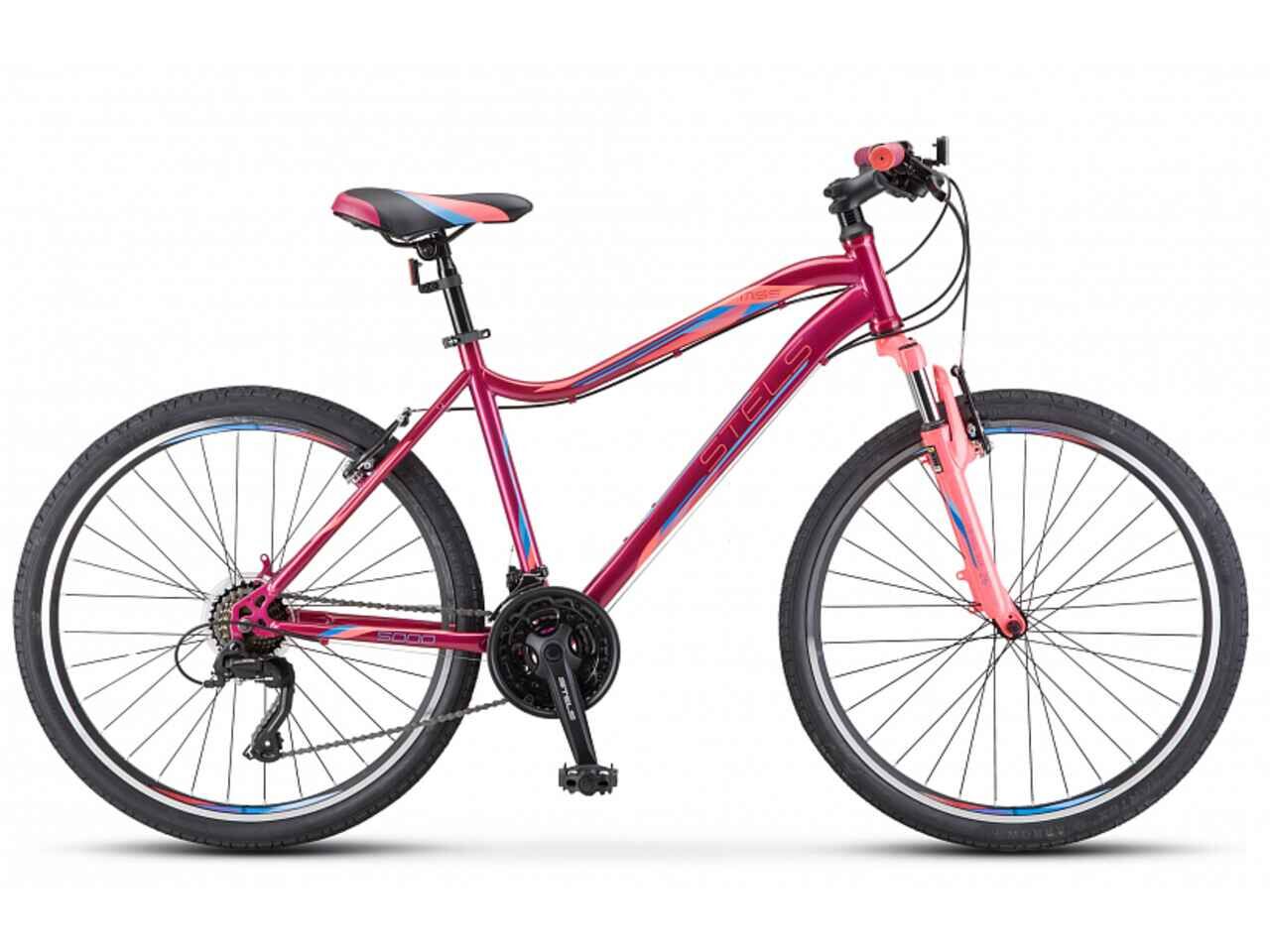 Велосипед Stels Miss 5000 V 26 V050 (18, вишневый/розовый, 2022)