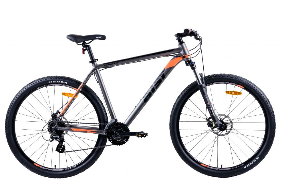 Велосипед Aist Slide 1.0 29 (17.5, серый/оранжевый, 2021)