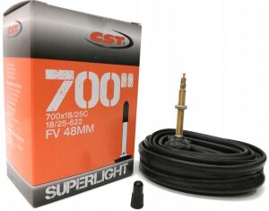 Велокамера CST 700x18/25C FV 48мм Super Light (4613) Велокамера CST 700x18/25C FV 48мм Super Light (4613)