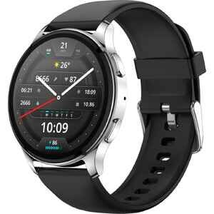 Умные часы Amazfit POP 3R (серебристый, с силиконовым ремешком)
